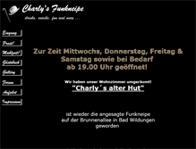 Tablet Screenshot of charlys-funkneipe.de